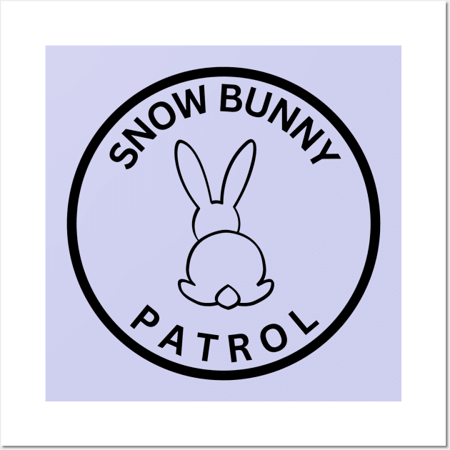 Snow Bunny Patrol Wall Art by Blended Designs